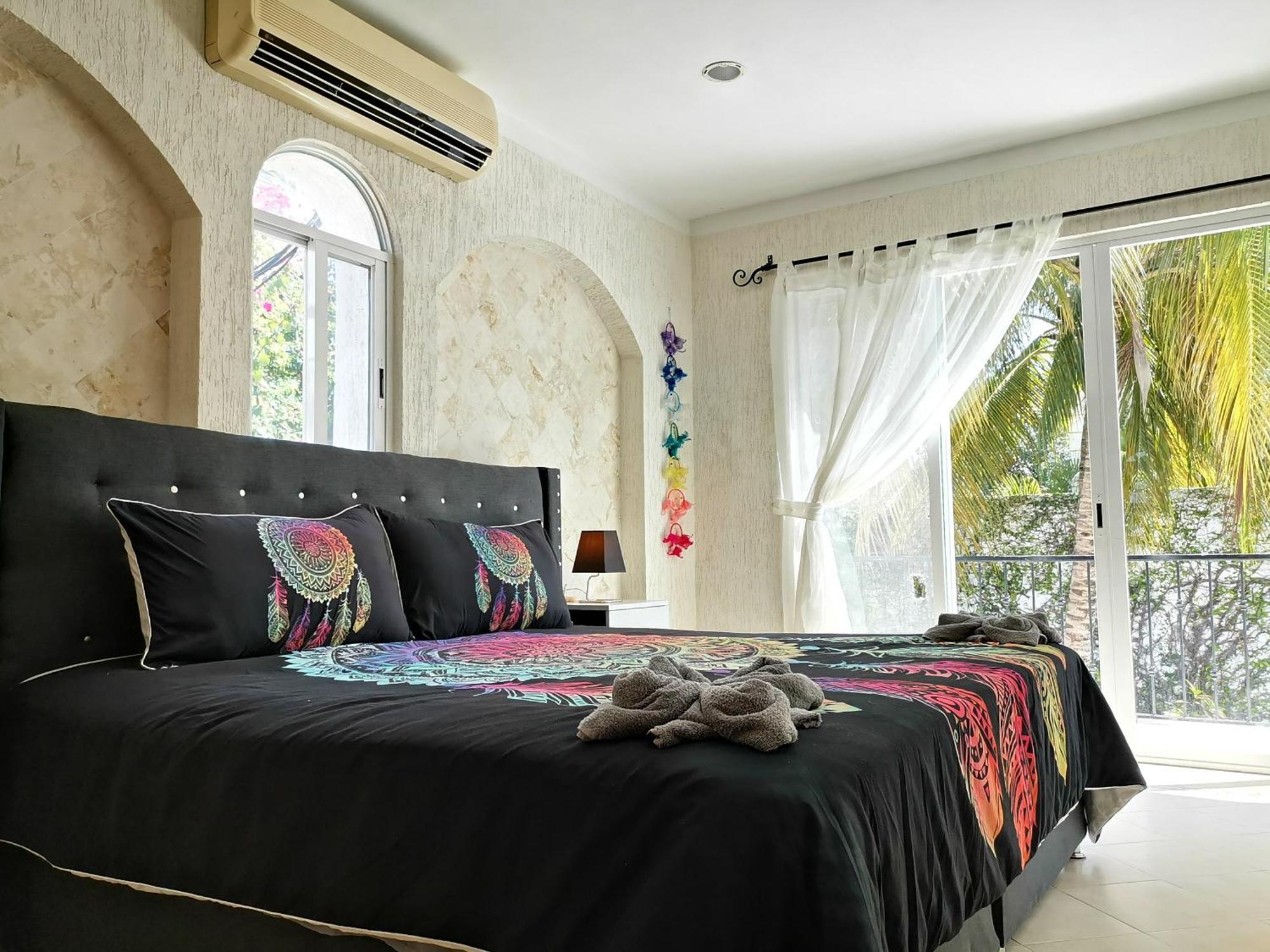 Beautiful & Cozy Near Beach Apartment Pool & Kingsize Bed Cancun Bilik gambar